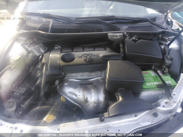 4T4BF3EK6BR106064 - 2011 TOYOTA CAMRY SE/LE/XLE GRAY photo 10