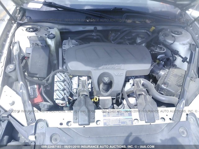 2G4WC582681228231 - 2008 BUICK LACROSSE CX SILVER photo 10