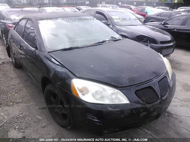 1G2ZG58B574179925 - 2007 PONTIAC G6 SE BLACK photo 1