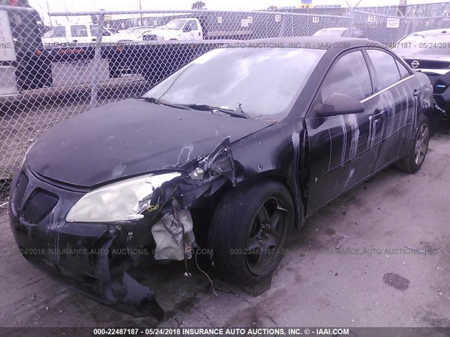 1G2ZG58B574179925 - 2007 PONTIAC G6 SE BLACK photo 6