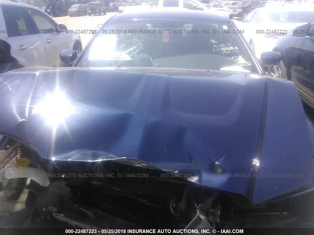 2C3CDXHG8CH194776 - 2012 DODGE CHARGER SXT BLUE photo 10