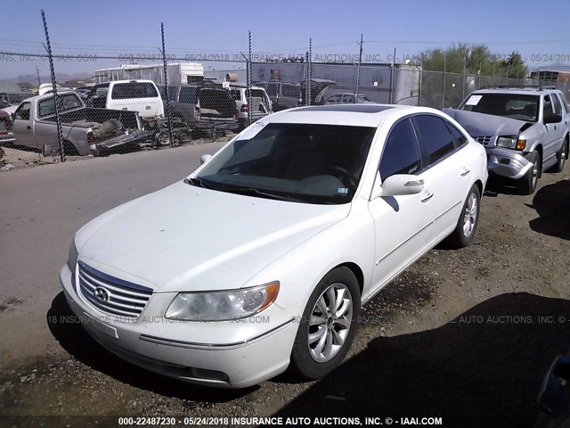 KMHFC46F97A187162 - 2007 HYUNDAI AZERA SE/LIMITED WHITE photo 2