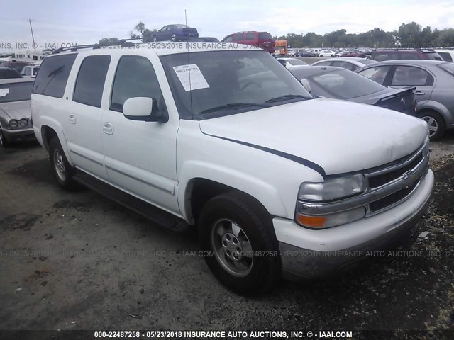 3GNFK16T91G276161 - 2001 CHEVROLET SUBURBAN K1500 WHITE photo 1