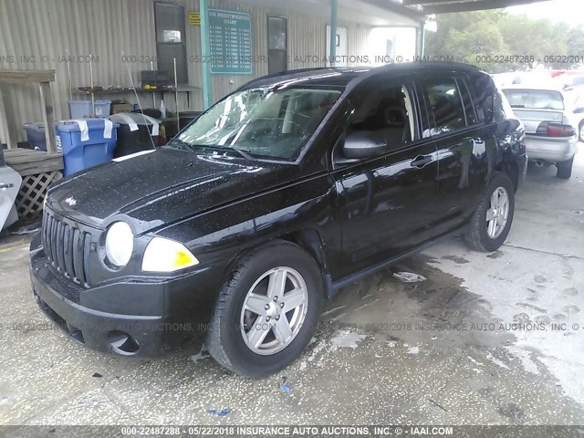 1J4FT47B29D140518 - 2009 JEEP COMPASS SPORT BLACK photo 2