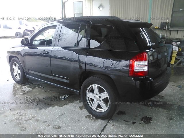 1J4FT47B29D140518 - 2009 JEEP COMPASS SPORT BLACK photo 3