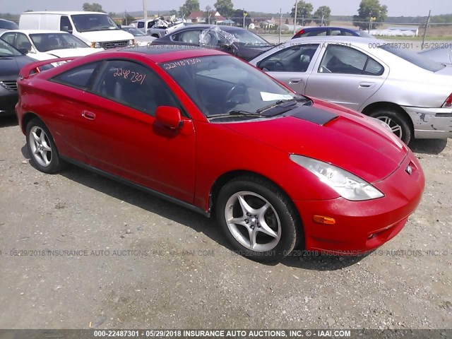 JTDDY38T9Y0027493 - 2000 TOYOTA CELICA GT-S RED photo 1