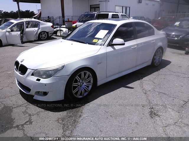 WBANW5C5XACT56820 - 2010 BMW 550 I WHITE photo 2