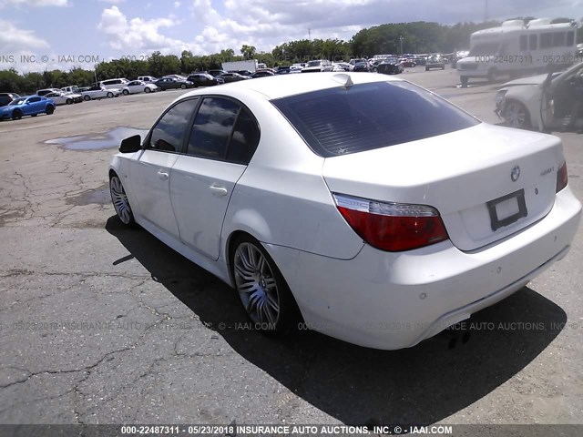 WBANW5C5XACT56820 - 2010 BMW 550 I WHITE photo 3