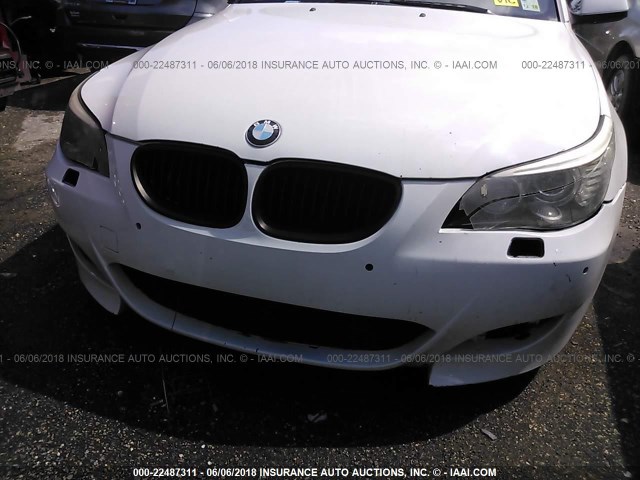 WBANW5C5XACT56820 - 2010 BMW 550 I WHITE photo 6