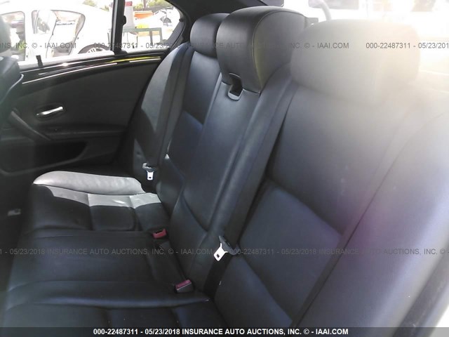 WBANW5C5XACT56820 - 2010 BMW 550 I WHITE photo 8