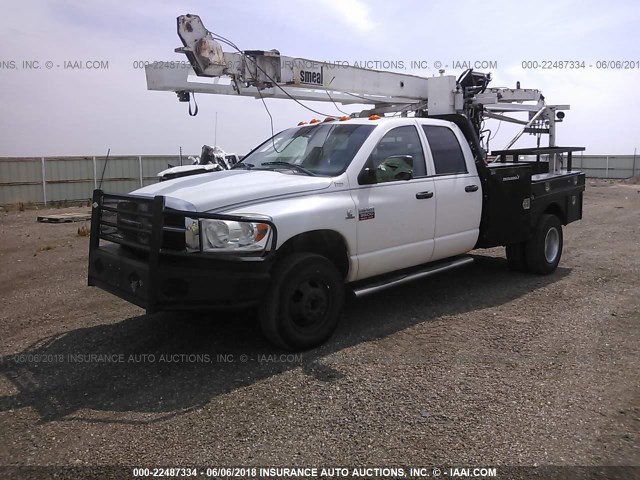 3D7MX48A58G213895 - 2008 DODGE RAM 3500 ST/SLT WHITE photo 2