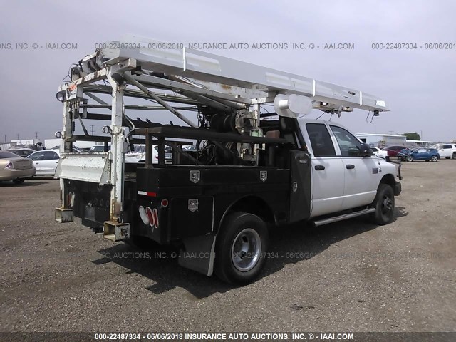 3D7MX48A58G213895 - 2008 DODGE RAM 3500 ST/SLT WHITE photo 4