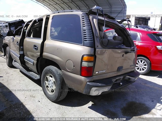 1GNEC13V24J126555 - 2004 CHEVROLET TAHOE C1500 TAN photo 3