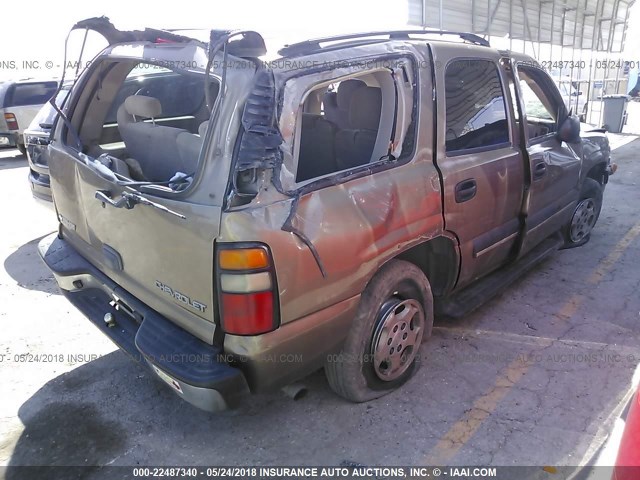 1GNEC13V24J126555 - 2004 CHEVROLET TAHOE C1500 TAN photo 4