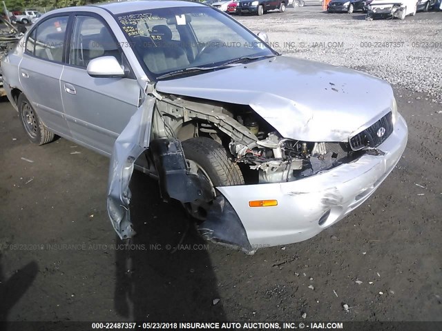 KMHDN45D83U651648 - 2003 HYUNDAI ELANTRA GLS/GT GRAY photo 6