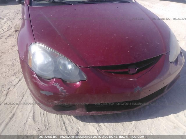 JH4DC53022C034457 - 2002 ACURA RSX TYPE-S RED photo 6