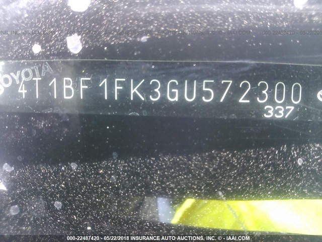 4T1BF1FK3GU572300 - 2016 TOYOTA CAMRY LE/XLE/SE/XSE RED photo 9