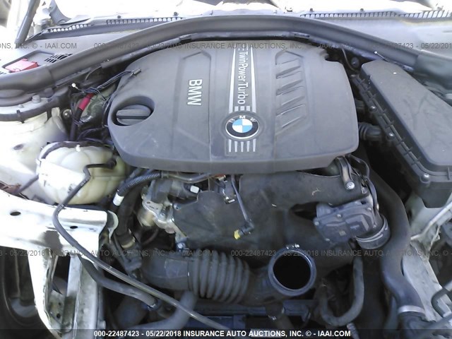 WBA3D5C59EKX98030 - 2014 BMW 328 D/XDRIVE WHITE photo 10