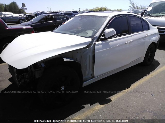 WBA3D5C59EKX98030 - 2014 BMW 328 D/XDRIVE WHITE photo 2