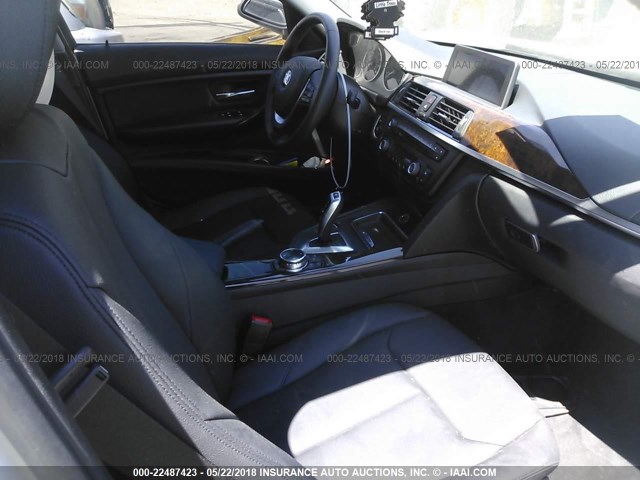 WBA3D5C59EKX98030 - 2014 BMW 328 D/XDRIVE WHITE photo 5