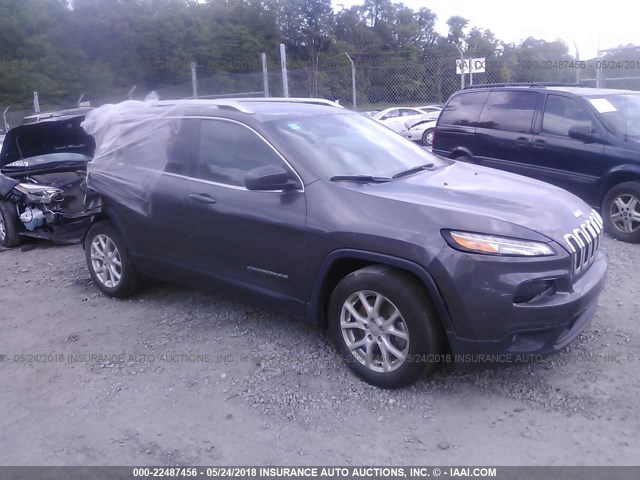 1C4PJLCS3FW677415 - 2015 JEEP CHEROKEE LATITUDE GRAY photo 1