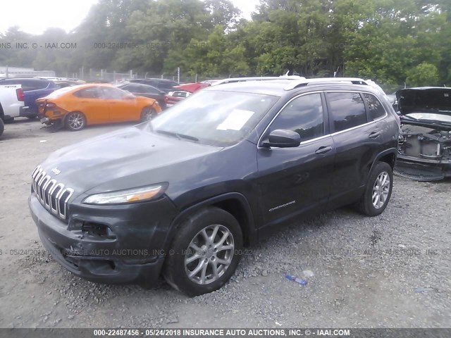 1C4PJLCS3FW677415 - 2015 JEEP CHEROKEE LATITUDE GRAY photo 2