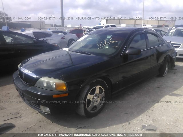 1LNHM87A21Y702310 - 2001 LINCOLN LS BLACK photo 2