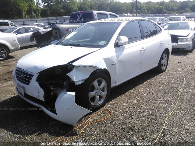 KMHDU46D07U115574 - 2007 HYUNDAI ELANTRA GLS/SE/LIMITED WHITE photo 2