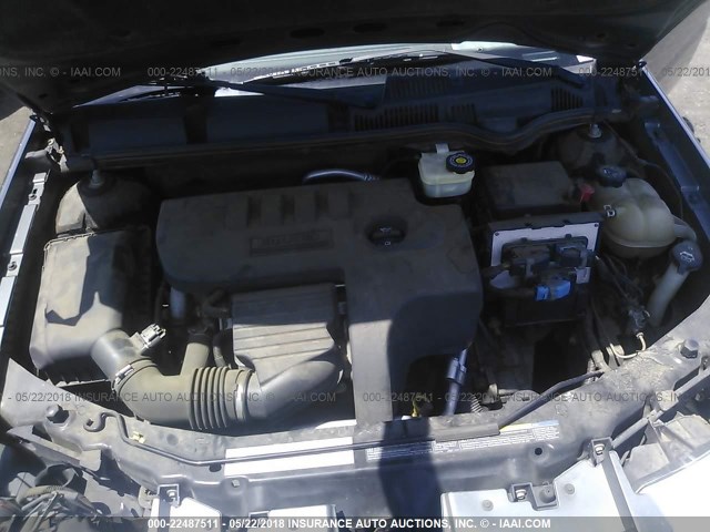 1G8AJ54F25Z174582 - 2005 SATURN ION LEVEL 2 GRAY photo 10