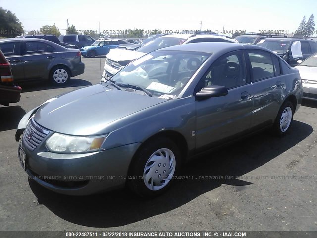 1G8AJ54F25Z174582 - 2005 SATURN ION LEVEL 2 GRAY photo 2
