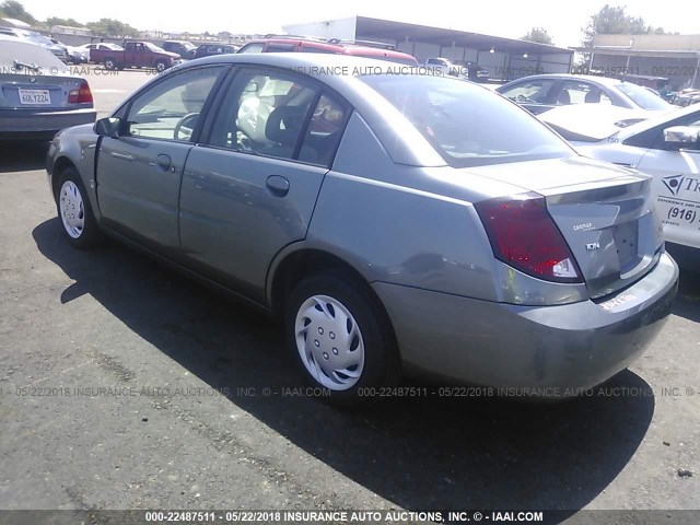 1G8AJ54F25Z174582 - 2005 SATURN ION LEVEL 2 GRAY photo 3