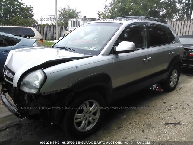 KM8JN12D77U505530 - 2007 HYUNDAI TUCSON SE/LIMITED SILVER photo 2