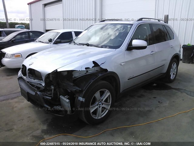 5UXFE83579L171663 - 2009 BMW X5 XDRIVE48I SILVER photo 2