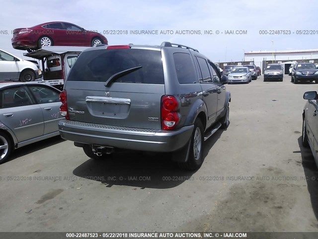 1D4HB58296F164808 - 2006 DODGE DURANGO LIMITED SILVER photo 4