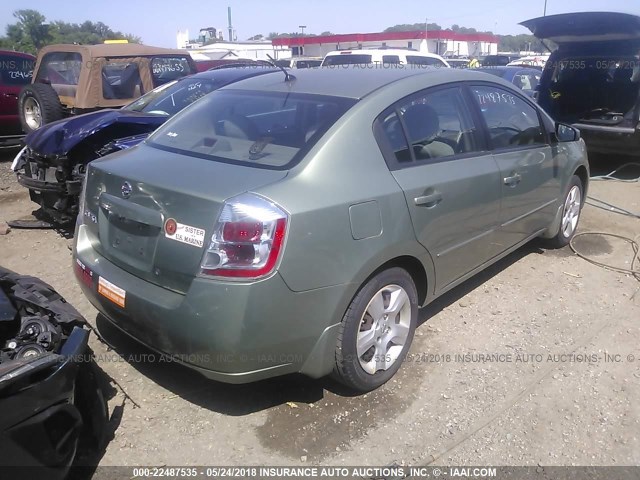 3N1AB61E48L658160 - 2008 NISSAN SENTRA 2.0/2.0S/2.0SL GREEN photo 4