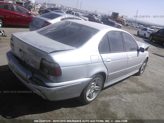 WBADN63441GM73037 - 2001 BMW 540 I AUTOMATIC SILVER photo 4