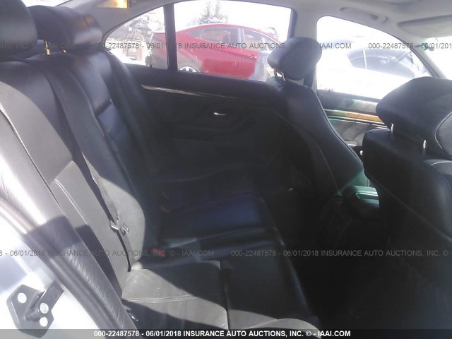 WBADN63441GM73037 - 2001 BMW 540 I AUTOMATIC SILVER photo 8