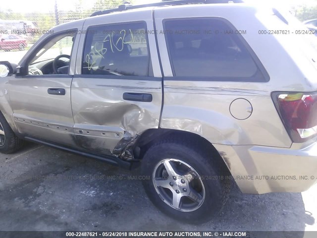 1J4HR48N35C668259 - 2005 JEEP GRAND CHEROKEE LAREDO/COLUMBIA/FREEDOM 金色 照片 6