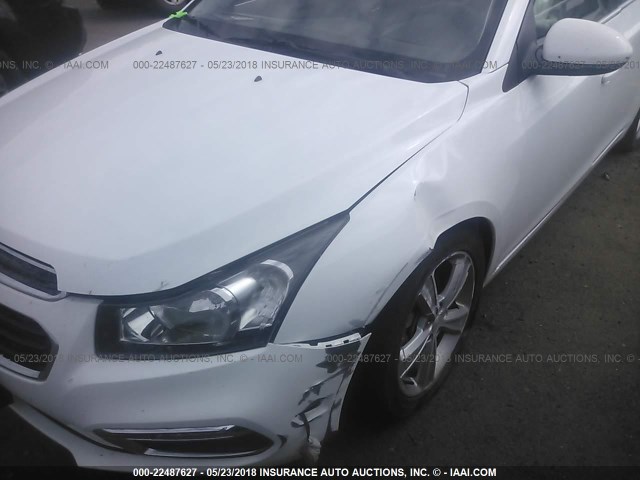 1G1PE5SB8F7298222 - 2015 CHEVROLET CRUZE LT WHITE photo 6