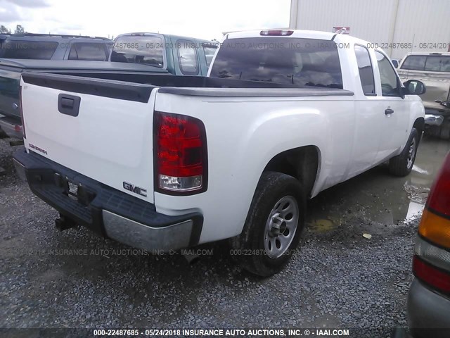 1GTEC19C27Z503034 - 2007 GMC NEW SIERRA C1500 WHITE photo 4