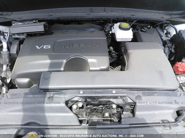 5N1DR2MM5HC635558 - 2017 NISSAN PATHFINDER S/SV/SL/PLATINUM 白色 照片 10