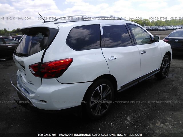 5N1DR2MM5HC635558 - 2017 NISSAN PATHFINDER S/SV/SL/PLATINUM 白色 照片 4