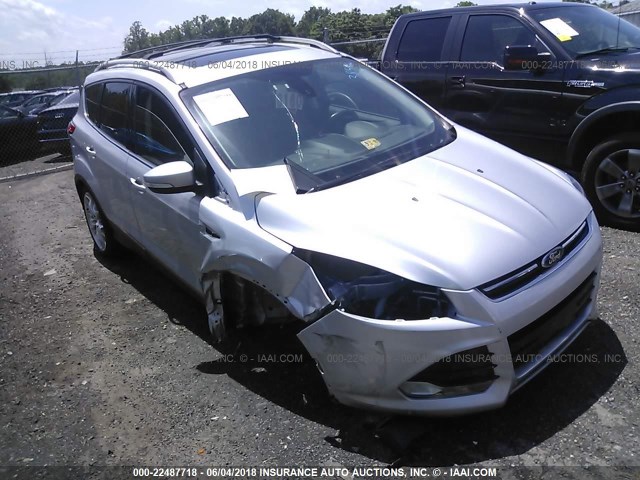 1FMCU0J92FUB89651 - 2015 FORD ESCAPE TITANIUM Light Blue photo 1