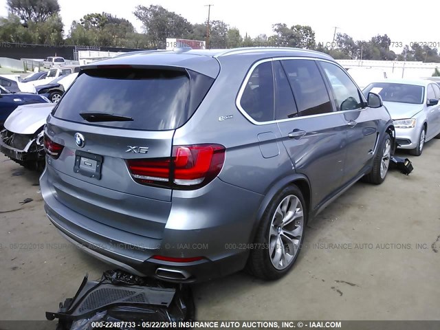 5UXKT0C52H0S80165 - 2017 BMW X5 XDR40E GRAY photo 4