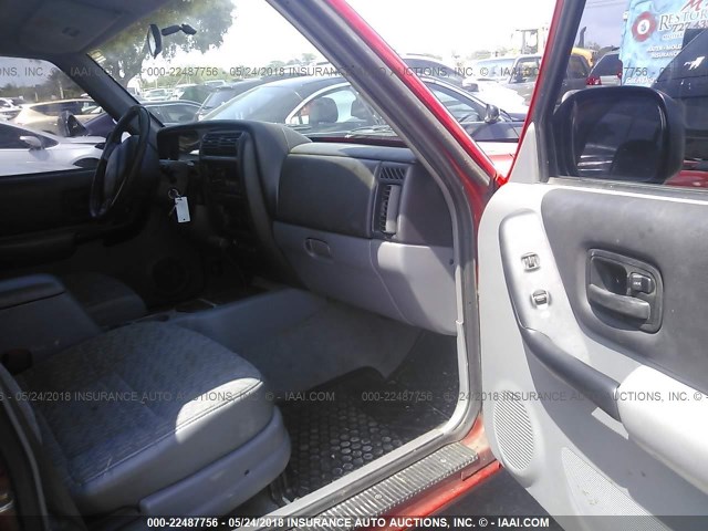 1J4FT68S2WL280211 - 1998 JEEP CHEROKEE SPORT/CLASSIC წითელი ფოტო 5