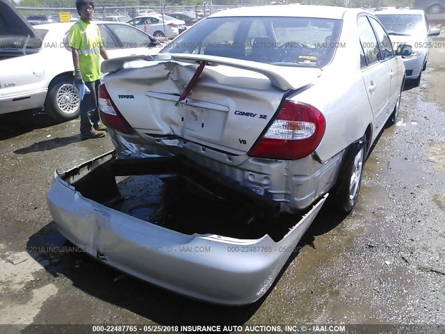 4T1BF32KX3U564125 - 2003 TOYOTA CAMRY LE/XLE/SE SILVER photo 6