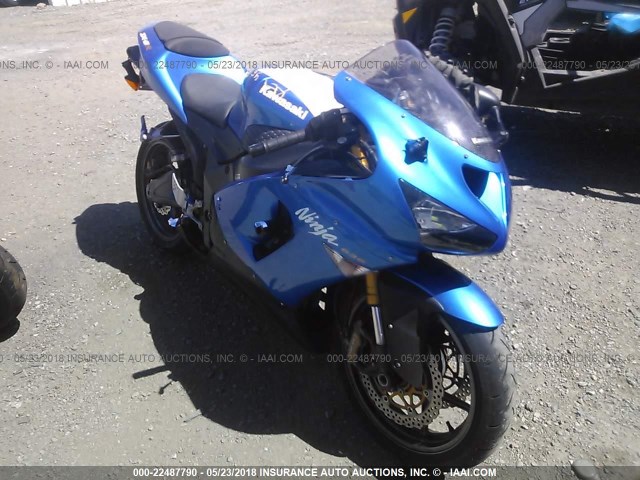 JKBZXJC105A013433 - 2005 KAWASAKI ZX636 C1 BLUE photo 1