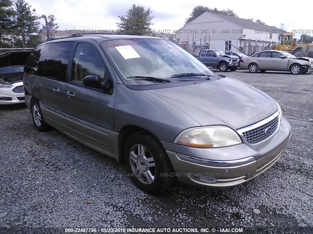 2FMZA53491BB09052 - 2001 FORD WINDSTAR SEL GREEN photo 1