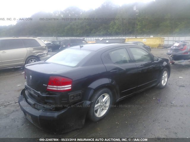 1B3LC56K88N232761 - 2008 DODGE AVENGER SXT BLACK photo 4