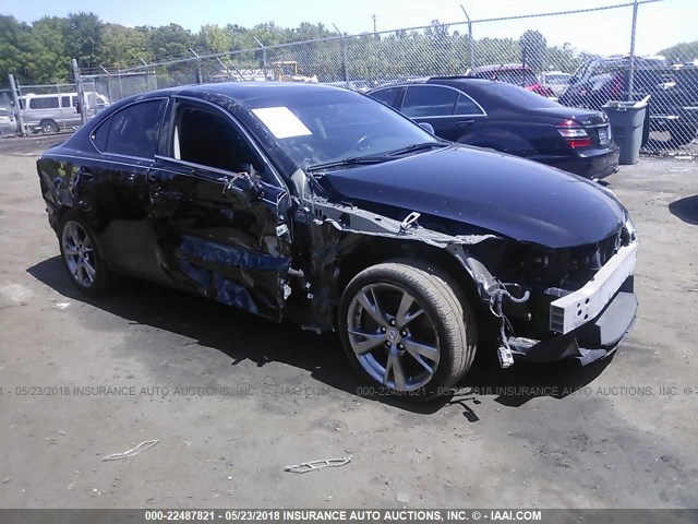 JTHBE262495022516 - 2009 LEXUS IS 350 BLACK photo 1